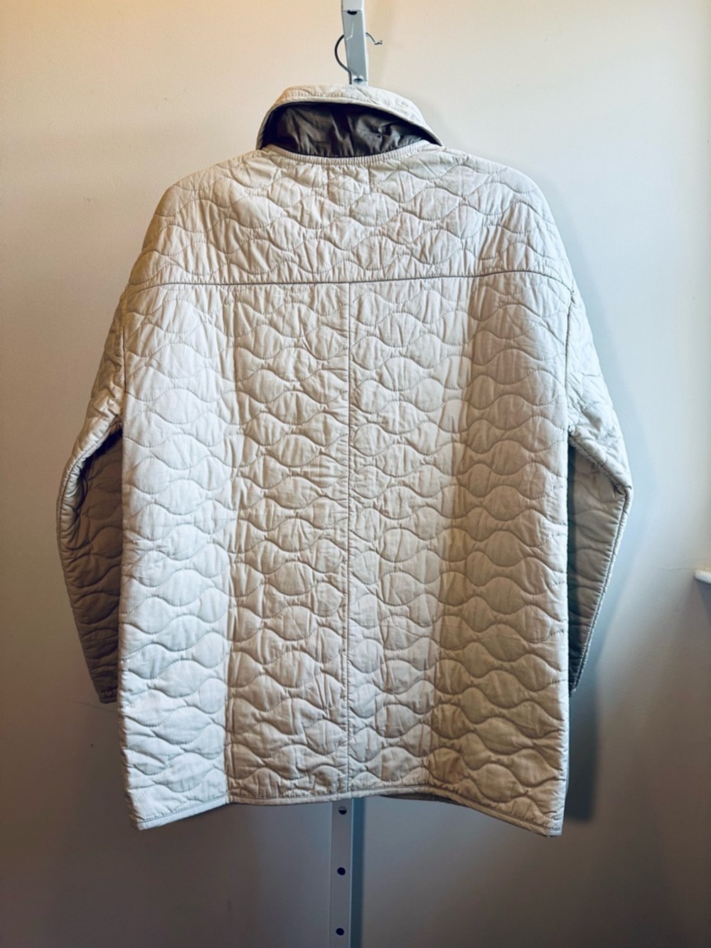 MATE the Label Organic Cotton Quilted Chore Jacket • XS • NWT • Natural - Picture 4 of 12